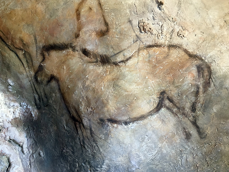 caballo prehistórico pintado en la Cueva de Candamo, parte de la Asturias Subterránea