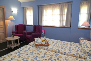 Hoteles rurales de Casonas Asturianas: habitación con dos camas del hotel Palacio de la Viñona